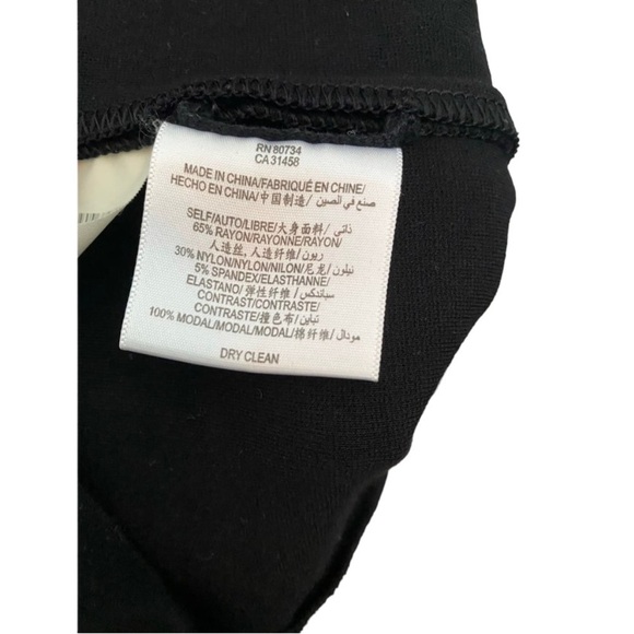 Bcbg maxazria  black shorted one shoulder ponte body con dress black 12 - Picture 5 of 7